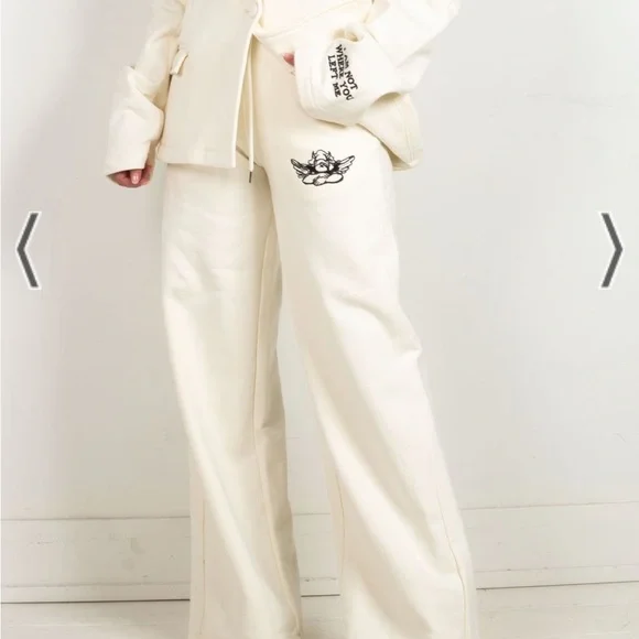 Boys Lie The Business Pant in Ivory - Picture 3 of 3